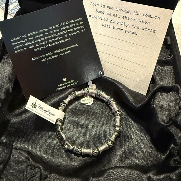 Disney Parks X Alex and Ani bracelet Silver  Mickey Filigree Wrap RS NEW - Picture 15 of 16